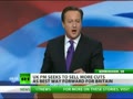 Nigel Farage Cameron cons UK, hides massive budget black hole